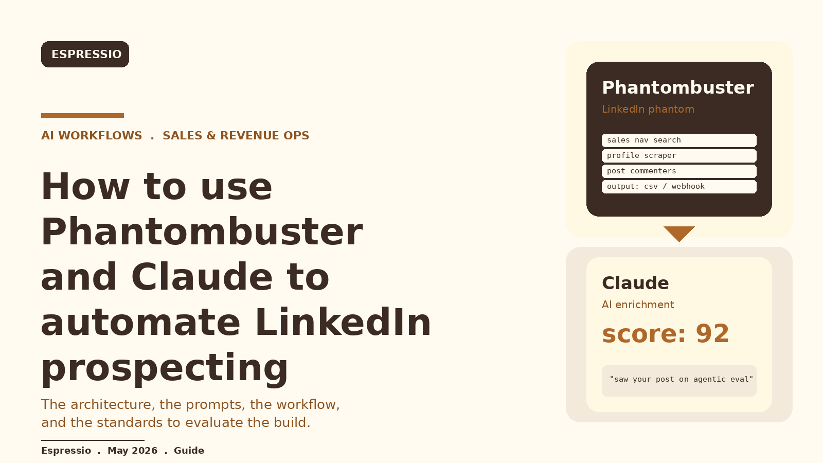 How to Use Phantombuster and Claude to Automate LinkedIn Prospecting